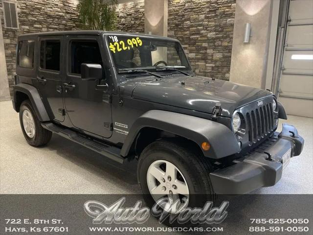 2018 Jeep Wrangler JK Unlimited Sport S 4x4 for sale in Hays, KS