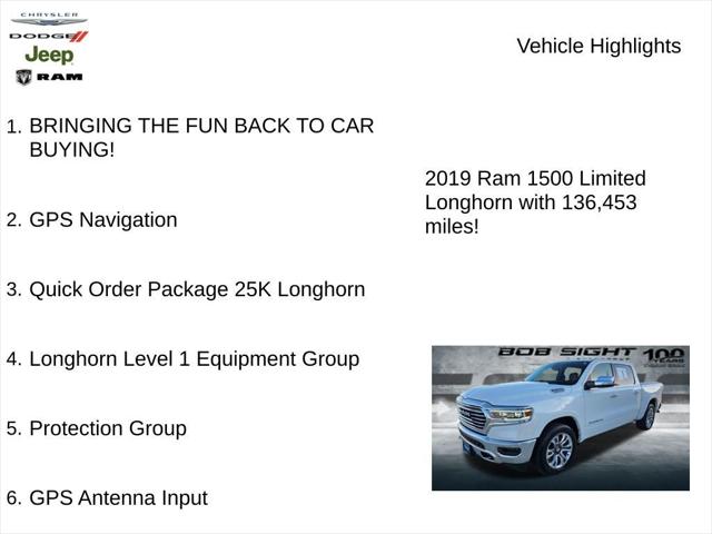 2019 RAM 1500 Longhorn Crew Cab 4x4 57 Box 2019 RAM 1500 Longhorn Crew Cab 4x4 57 Box