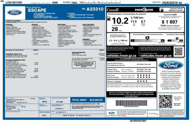 2017 Ford Escape Titanium