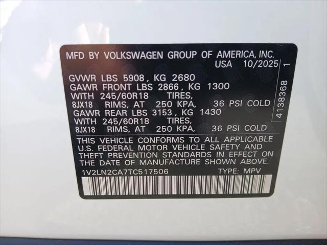 2026 Volkswagen Atlas SE