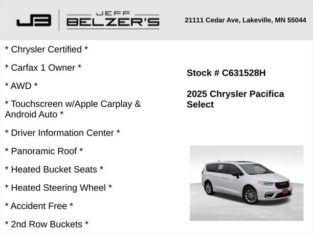 2025 Chrysler Pacifica Select 2025 Chrysler Pacifica Select