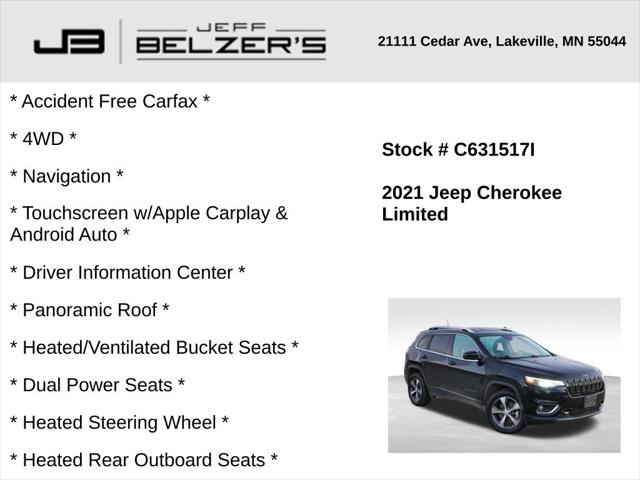 2021 Jeep Cherokee Limited 4X4 2021 Jeep Cherokee Limited 4X4