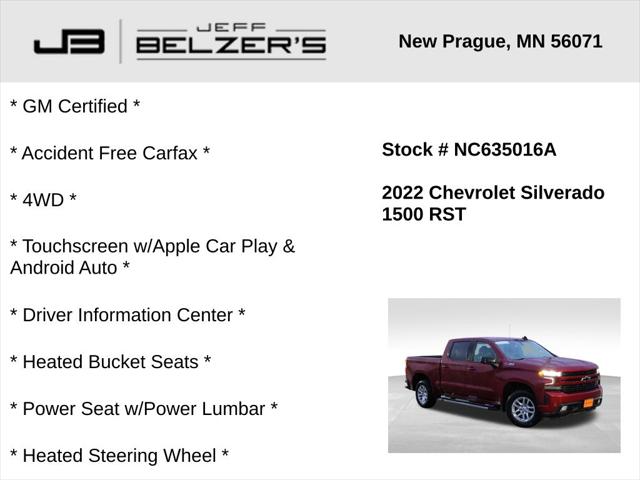 2022 Chevrolet Silverado 1500 LTD 4WD Crew Cab Short Bed RST 2022 Chevrolet Silverado 1500 LTD 4WD Crew Cab Short Bed RST