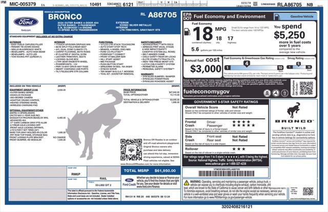 2024 Ford Bronco Outer Banks 2024 Ford Bronco Outer Banks