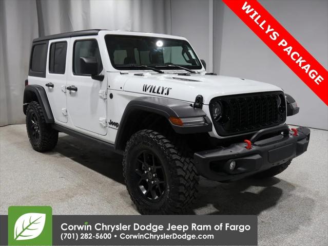 2024 Jeep Wrangler 4-Door Willys 4x4 2024 Jeep Wrangler 4-Door Willys 4x4