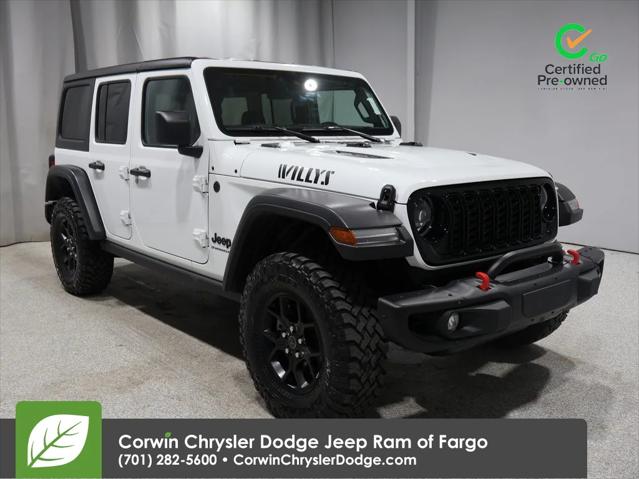 2024 Jeep Wrangler 4-Door Willys 4x4 2024 Jeep Wrangler 4-Door Willys 4x4