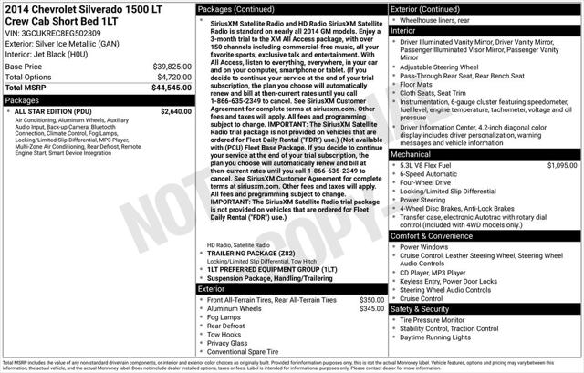 2014 Chevrolet Silverado 1500 1LT 2014 Chevrolet Silverado 1500 1LT