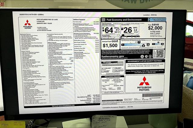 2025 Mitsubishi Outlander PHEV SE S-AWC