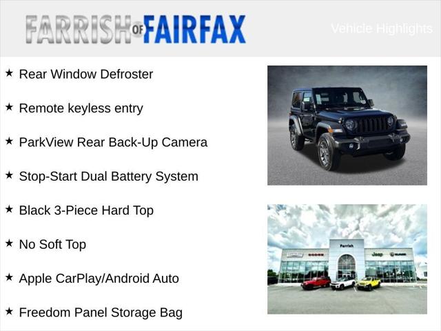 2026 Jeep Wrangler WRANGLER 2-DOOR SPORT S 2026 Jeep Wrangler WRANGLER 2-DOOR SPORT S