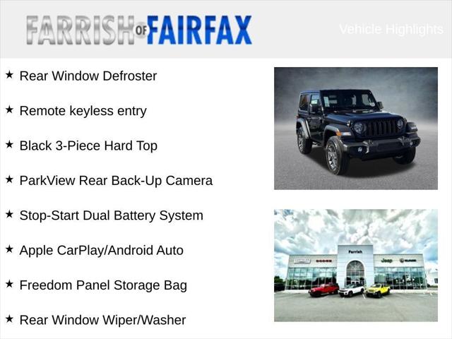 2026 Jeep Wrangler WRANGLER 2-DOOR SPORT S 2026 Jeep Wrangler WRANGLER 2-DOOR SPORT S
