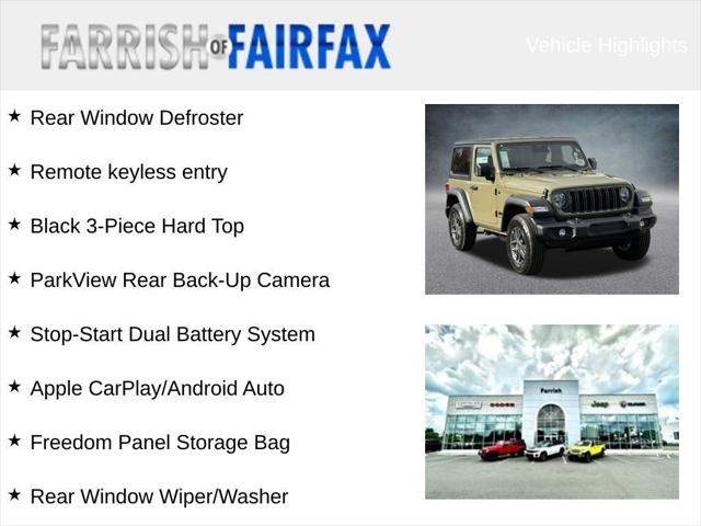 2026 Jeep Wrangler WRANGLER 2-DOOR SPORT S 2026 Jeep Wrangler WRANGLER 2-DOOR SPORT S