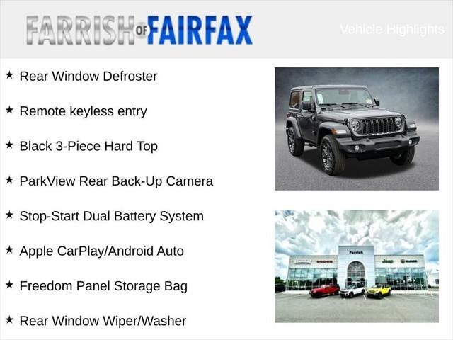 2026 Jeep Wrangler WRANGLER 2-DOOR SPORT S 2026 Jeep Wrangler WRANGLER 2-DOOR SPORT S