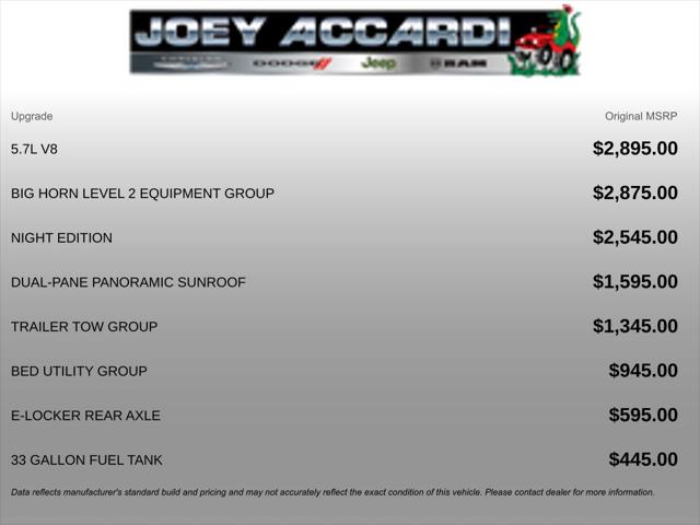 2026 RAM Ram 1500 RAM 1500 BIG HORN CREW CAB 4X4 57 BOX 2026 RAM Ram 1500 RAM 1500 BIG HORN CREW CAB 4X4 57 BOX