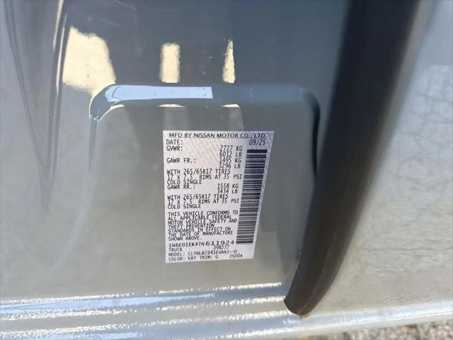 2026 Nissan Frontier Crew Cab SV 4x4