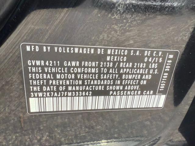 2015 Volkswagen Jetta 2.0L S