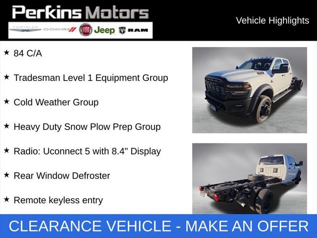 2026 RAM Ram 4500 Chassis Cab RAM 4500 TRADESMAN CHASSIS CREW CAB 4X4 84 CA 2026 RAM Ram 4500 Chassis Cab RAM 4500 TRADESMAN CHASSIS CREW CAB 4X4 84 CA