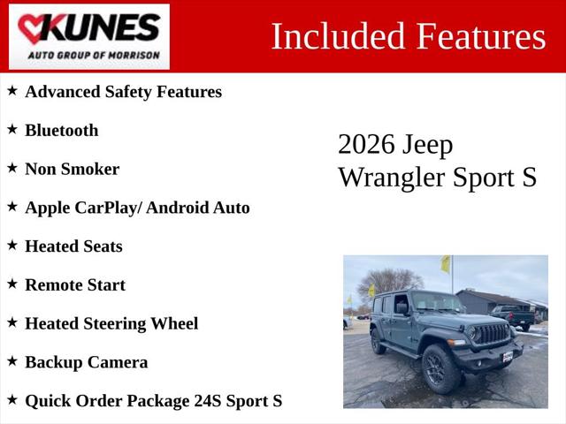 2026 Jeep Wrangler WRANGLER 4-DOOR SPORT S