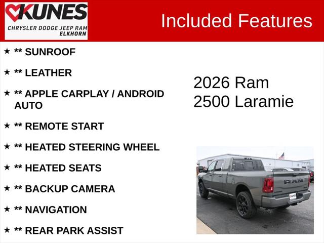 2026 RAM Ram 2500 RAM 2500 LARAMIE MEGA CAB 4X4 64 BOX 2026 RAM Ram 2500 RAM 2500 LARAMIE MEGA CAB 4X4 64 BOX