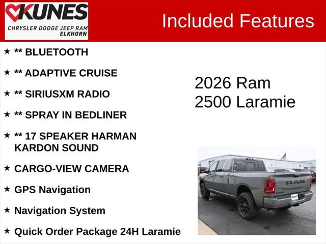2026 RAM Ram 2500 RAM 2500 LARAMIE MEGA CAB 4X4 64 BOX 2026 RAM Ram 2500 RAM 2500 LARAMIE MEGA CAB 4X4 64 BOX
