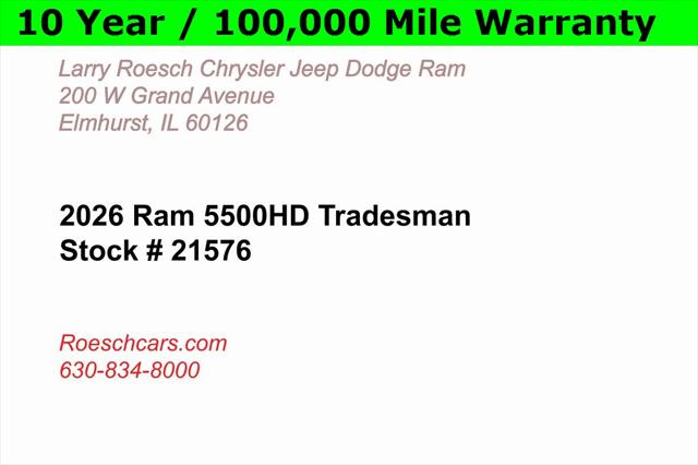 2026 RAM Ram 5500 Chassis Cab RAM 5500 TRADESMAN CHASSIS REGULAR CAB 4X4 84 CA 2026 RAM Ram 5500 Chassis Cab RAM 5500 TRADESMAN CHASSIS REGULAR CAB 4X4 84 CA