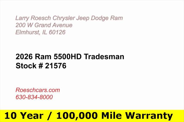 2026 RAM Ram 5500 Chassis Cab RAM 5500 TRADESMAN CHASSIS REGULAR CAB 4X4 84 CA 2026 RAM Ram 5500 Chassis Cab RAM 5500 TRADESMAN CHASSIS REGULAR CAB 4X4 84 CA