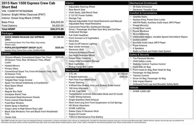 2015 RAM 1500 Express 2015 RAM 1500 Express