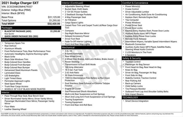 2021 Dodge Charger SXT RWD