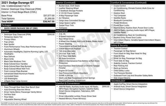 2021 Dodge Durango GT RWD