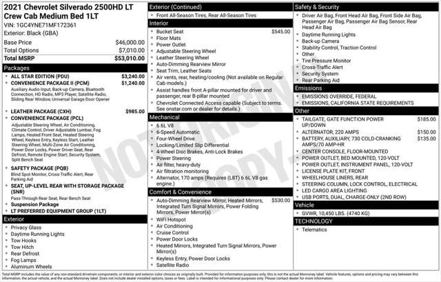 2021 Chevrolet Silverado 2500HD 4WD Crew Cab Standard Bed LT 2021 Chevrolet Silverado 2500HD 4WD Crew Cab Standard Bed LT