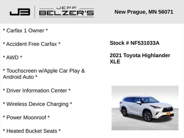 2021 Toyota Highlander XLE 2021 Toyota Highlander XLE