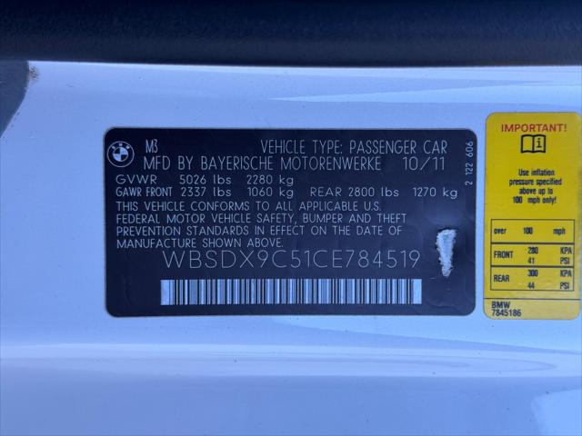 2012 BMW M3 Unknown