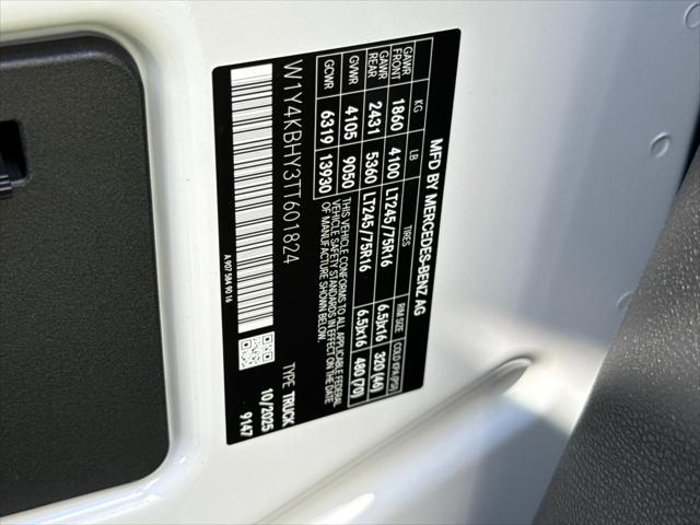 2026 Mercedes-Benz Sprinter 2500 Cab Chassis 144 WB 3D Cargo Van