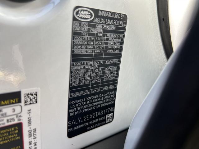 2026 Land Rover Range Rover Velar P250 S