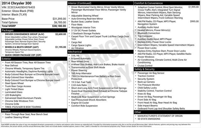 2014 Chrysler 300 Base 2014 Chrysler 300 Base