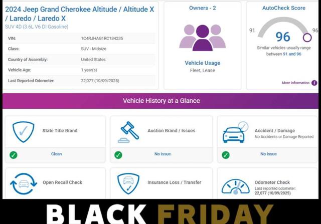 2024 Jeep Grand Cherokee Altitude X 4x4 2024 Jeep Grand Cherokee Altitude X 4x4