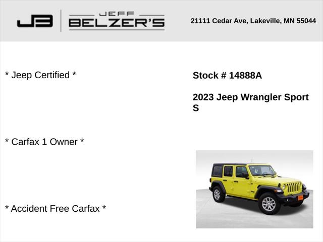 2023 Jeep Wrangler 4-Door Sport S 4x4
