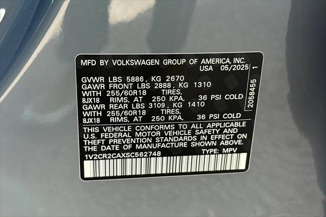 2025 Volkswagen Atlas 2.0T Peak Edition