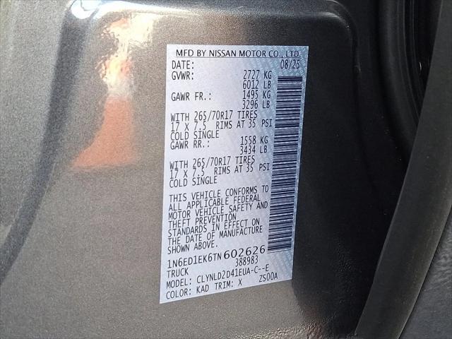 2026 Nissan Frontier Crew Cab PRO-4X 4x4