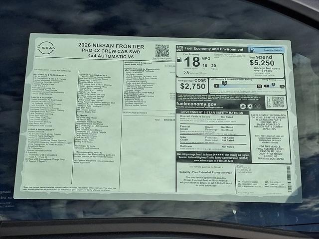 2026 Nissan Frontier Crew Cab PRO-4X 4x4