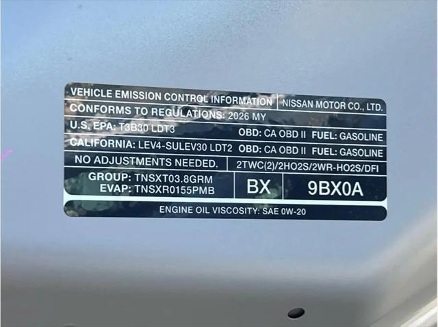 2026 Nissan Frontier Crew Cab SV 4x4