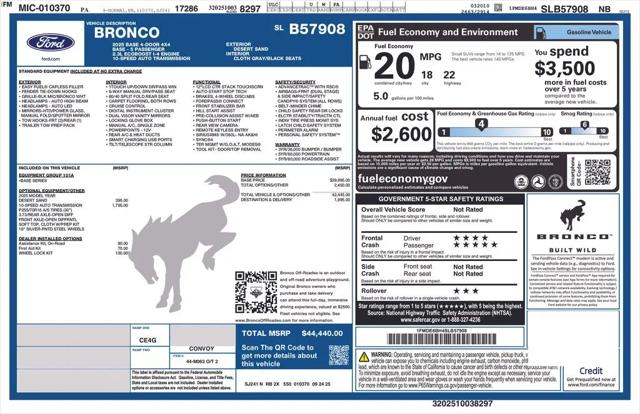 2025 Ford Bronco Base
