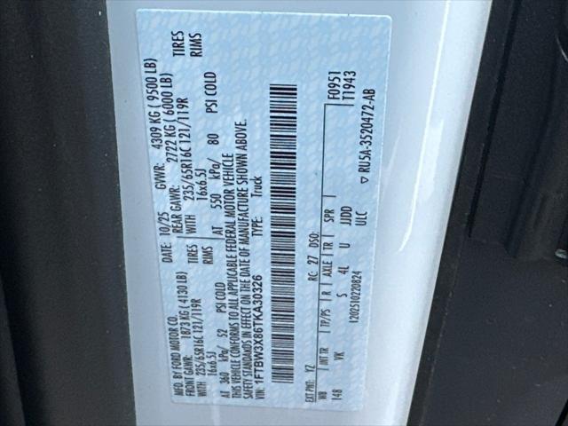2026 Ford Transit Cargo Van T-350 148 EL Hi Rf 9500 GVWR RWD