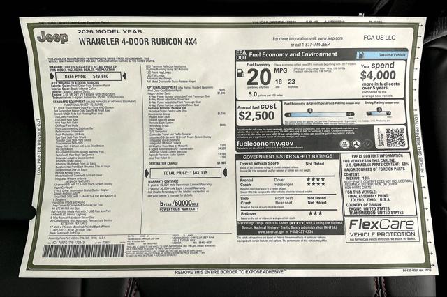 2026 Jeep Wrangler Rubicon