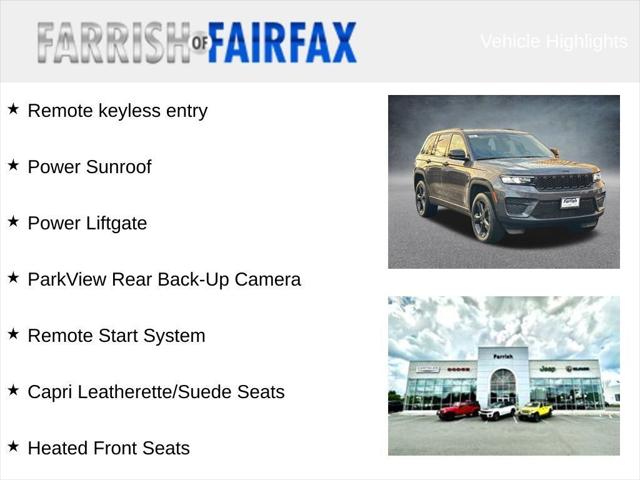 2025 Jeep Grand Cherokee GRAND CHEROKEE ALTITUDE X 4X4 2025 Jeep Grand Cherokee GRAND CHEROKEE ALTITUDE X 4X4