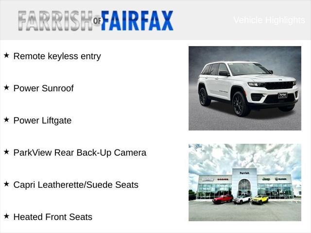 2025 Jeep Grand Cherokee GRAND CHEROKEE ALTITUDE X 4X4 2025 Jeep Grand Cherokee GRAND CHEROKEE ALTITUDE X 4X4