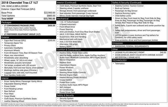 2018 Chevrolet Trax LT