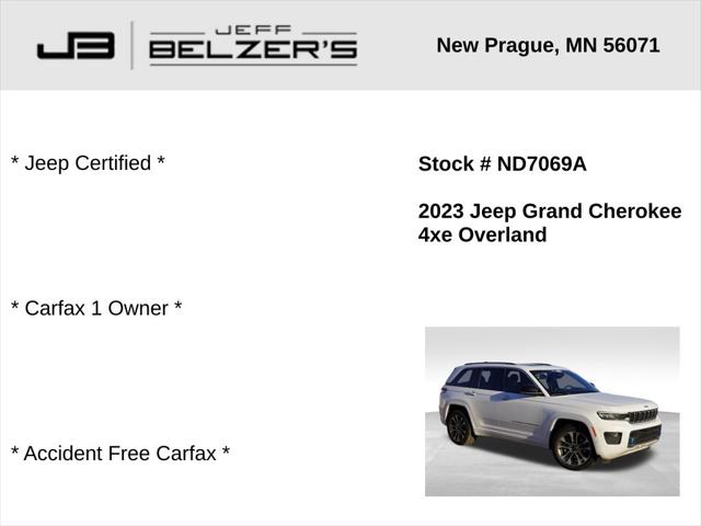 2023 Jeep Grand Cherokee 4xe Overland 2023 Jeep Grand Cherokee 4xe Overland