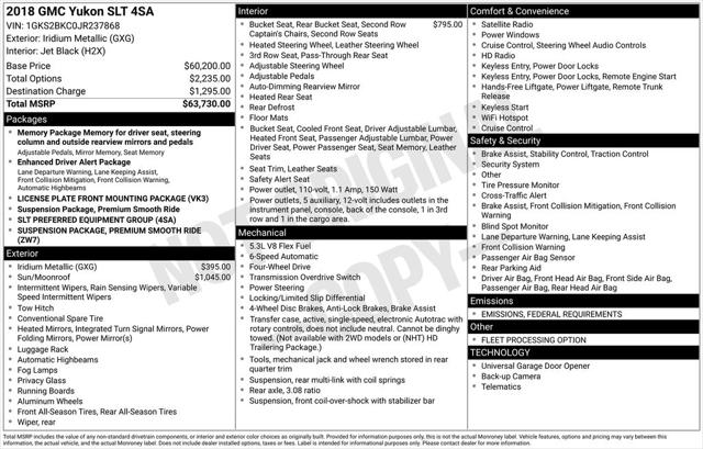 2018 GMC Yukon SLT 2018 GMC Yukon SLT