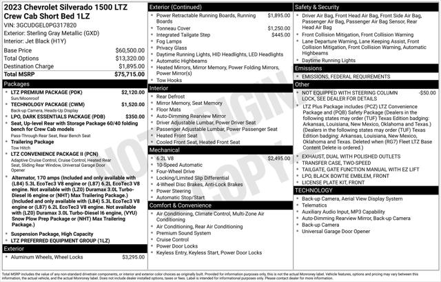 2023 Chevrolet Silverado 1500 4WD Crew Cab Short Bed LTZ 2023 Chevrolet Silverado 1500 4WD Crew Cab Short Bed LTZ