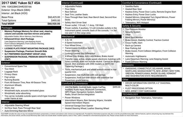 2017 GMC Yukon SLT 2017 GMC Yukon SLT